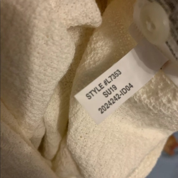 Madewell Texture &Thread S Cream Tiered Sleeve Top - Picture 6 of 6